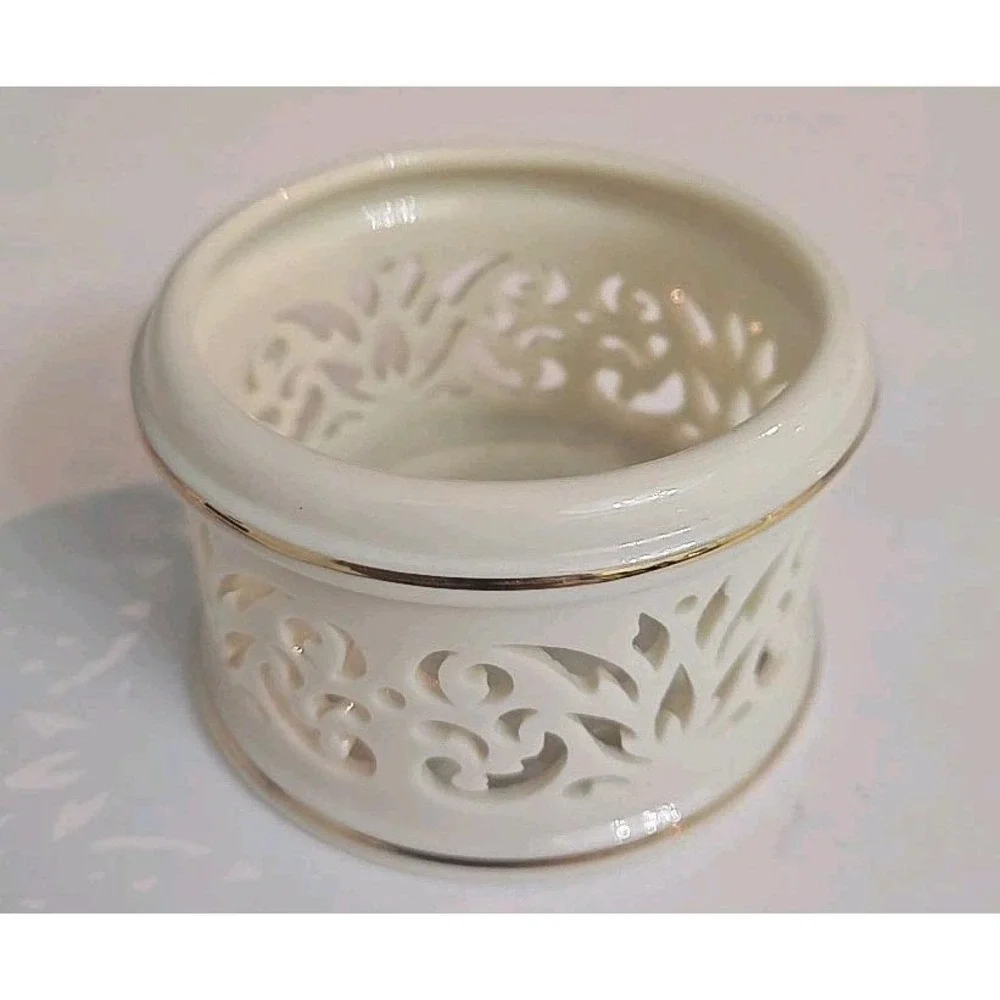 Lenox Tealight Candle Holder 1.75 x 2.75 - Lennox Merry Lights Angel Votive 3.25